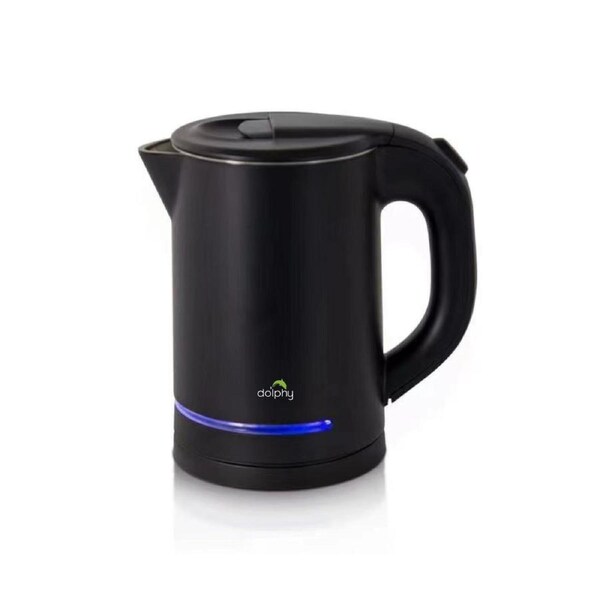 0.8L Electric Kettle Matt Black With Light Design