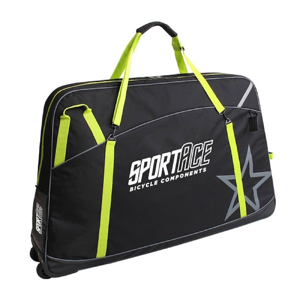 NOOYAH SPORTACE Bike Travel Bag 125x80cm with Wheels & Shoulder Straps