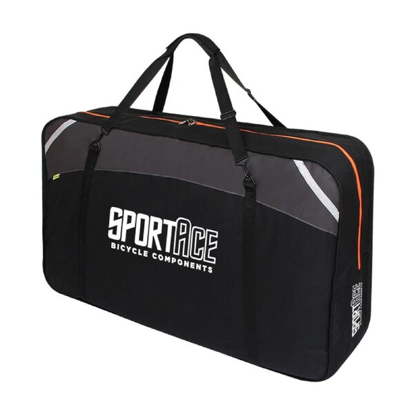 SPORTACE Bike Carrier Bag - Portable Soft Shell Travel Case 120 x 75cm, Lightweight, Reflective Trim