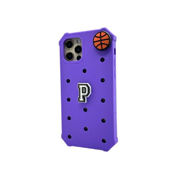 Lovefone Kids Silicone Case iPhone 12/12 Pro - Purple, Fun & Durable