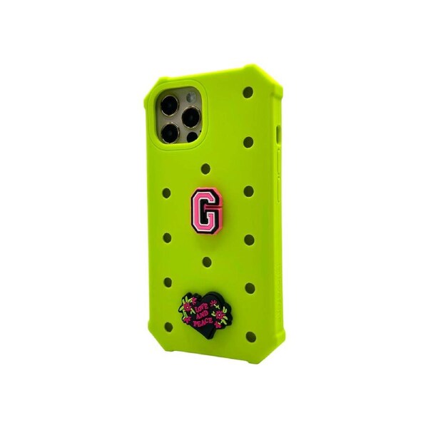 Lovefone Kids Silicone Case iPhone 12/12 Pro - Acid Green, Durable & Stylish