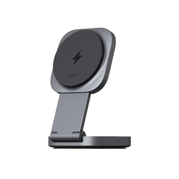 Aukey Foldable 2-in-1 Magnetic Wireless Charger - Qi2 Technology