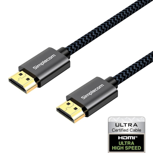 Simplecom SBT002 Ultra High Speed HDMI 2.1 Cable Nylon Braided 48Gbps 8K@60Hz