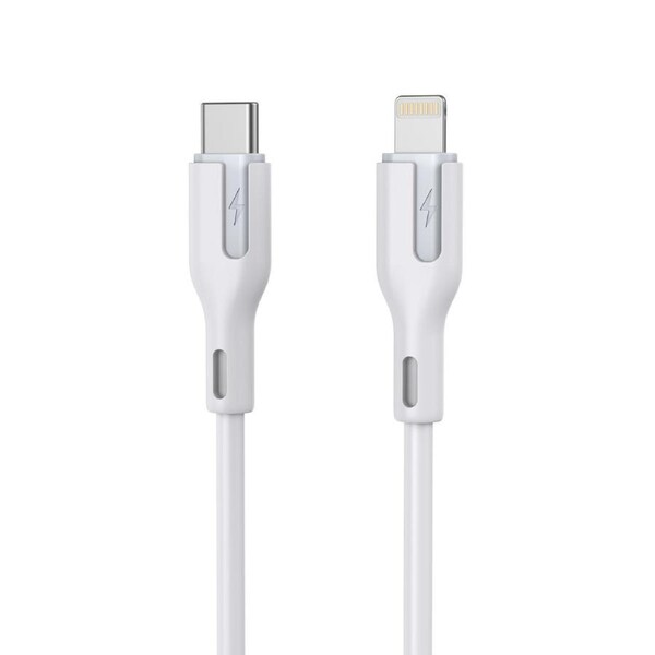 CHOETECH XCL-0002 Silicone USB-C to L Cable 1m White