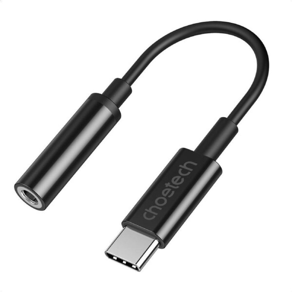 CHOETECH USB-C to 3.5mm Female Headphone Adapter, HiFi Sound, 10cm Length