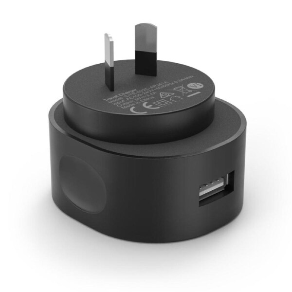 CHOETECH USB-A AC Adapter 12W, Anti-fire ABS, AU Plug, CE/FCC/ROHS Certified