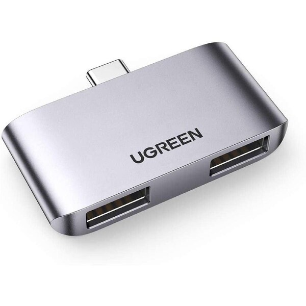 UGREEN USB-C to USB 3.0 Adapter x2, 5 Gbps Data Transfer, Plug & Play, Type-C Compatible