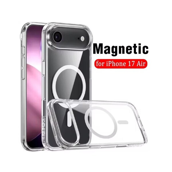 UTIA Ultimake Shockproof Clear Case for iPhone 17 Air with Magnetic Ring