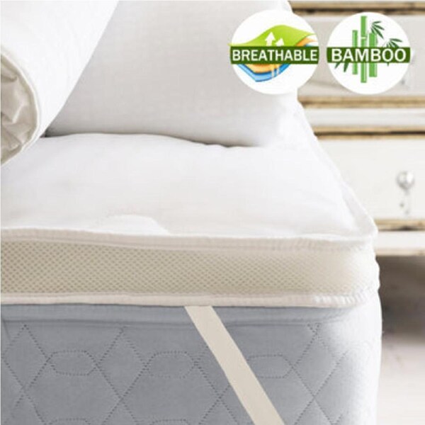 Airmax Bamboo Mattress Topper - 1000gsm Queen