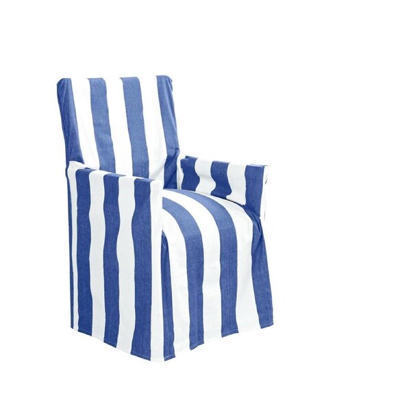 IDC Homewares Cotton Director Chair Cover - Blue Stripes