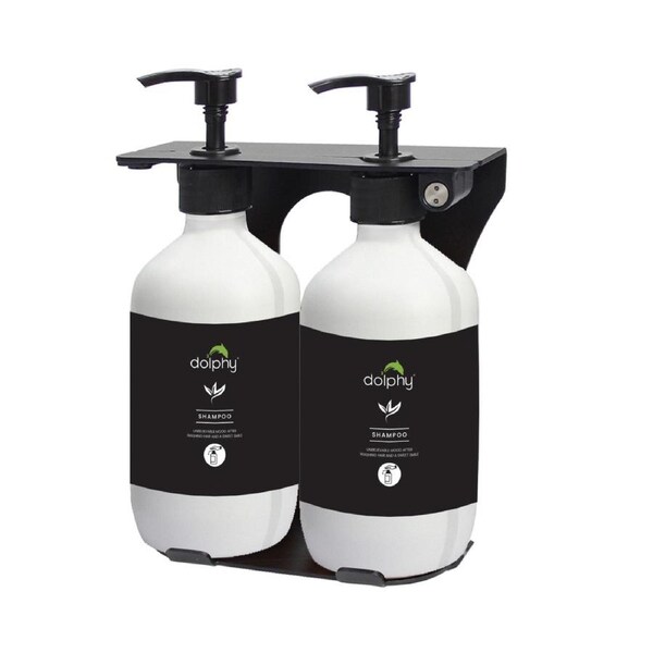 Dolphy Manual Liquid Soap Dispenser (Pack of 2) 500ml - White
