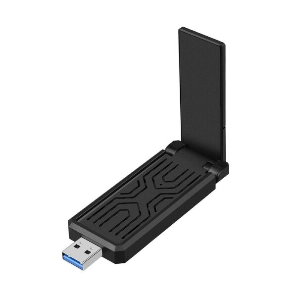 Simplecom AX1800 Dual Band WiFi 6 USB Adapter, Foldable Antenna, 574Mbps/1201Mbps