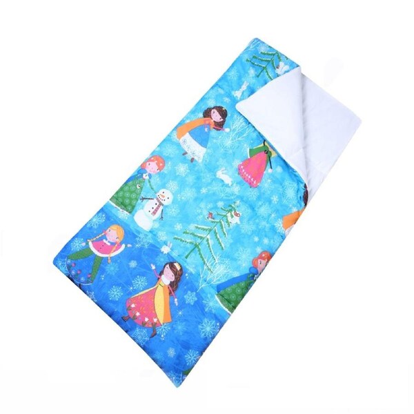 Happy Kids Glow In The Dark Kid Sleeping Bag - 75 x 150 cm, Snow Princess Design