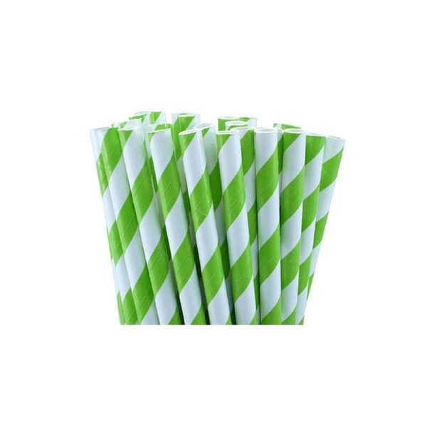 1000 Bulk Wholesale Pack Green White Drinking Straws Biodegradable Eco Paper Birthday Party Event Bistro Bar Cafe Take Away