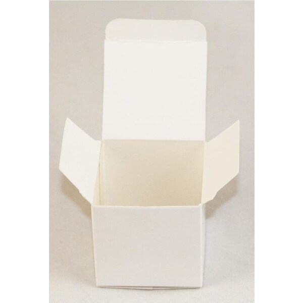 50 Pack of White 5cm Square Cube Card Gift Box - Folding Packaging Small rectangle/square Boxes for Wedding Jewelry Gift Party Favor Model Candy Chocolate Soap Box