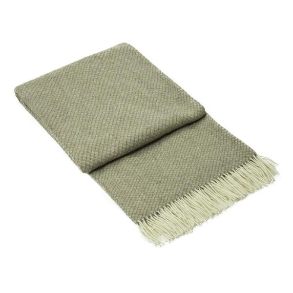 Chiswick Throw Blanket - 140x200cm Cashmere & Merino Wool Blend - Beige
