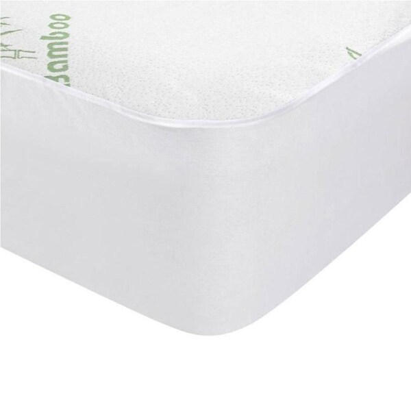 Laura Hill Bamboo Mattress Protector - Double, Waterproof, Temperature Regulating