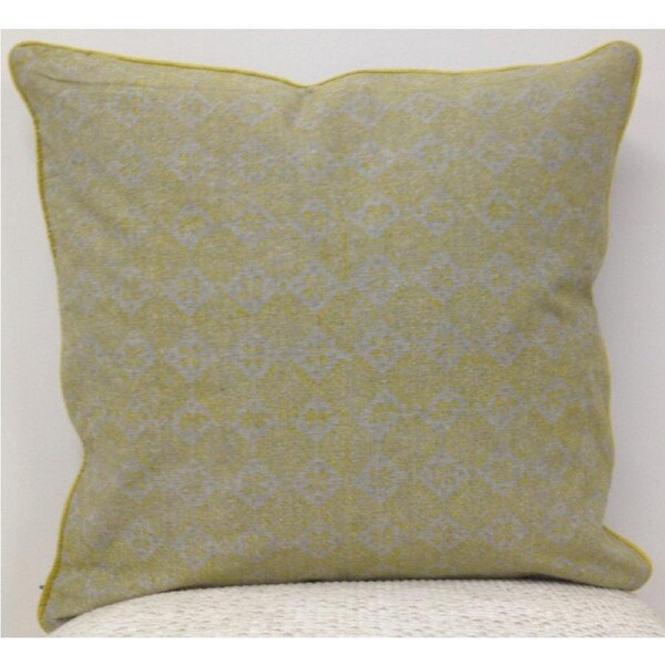 Azuk Mustard Yellow Aztec Cushion Cover 50cm x 50cm with Velvet Piping