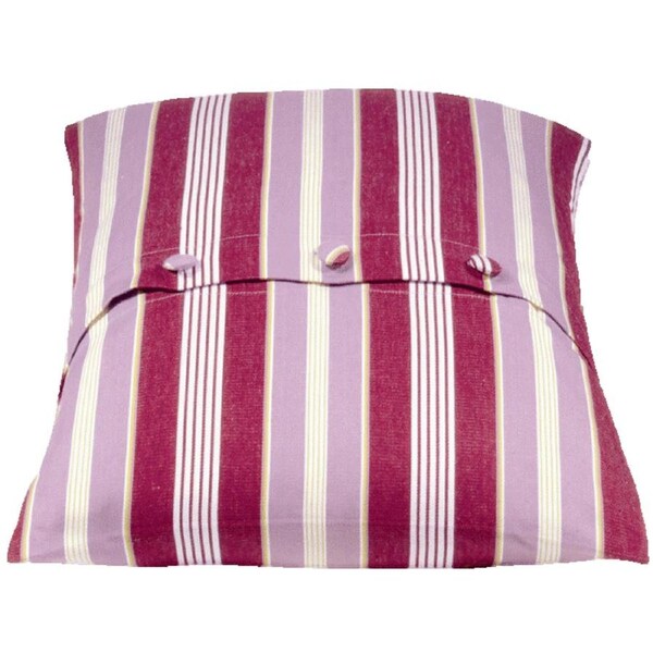Coste Fuchsia Striped Cushion Cover 50x50cm - Multicoloured Cotton Decor