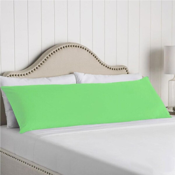 Artex 100% Cotton Body Pillowcase Green 48 x 145 cm - Soft & Easy Care