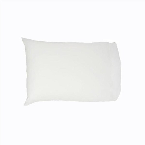 Easyrest 250tc Cotton Standard Pillowcase - White, Soft & Smooth, 48x73+15cm
