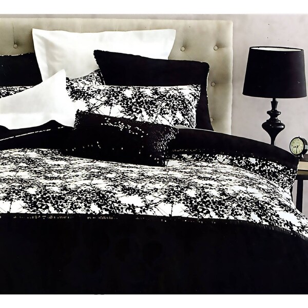 Canterbury Quill Quilt Cover Set King - Sequin Design, 250 Thread Count