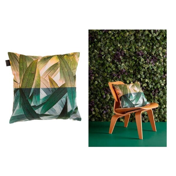 Bedding House Tropical Flora Green Cushion 45 x 45 cm - Polyester Cotton