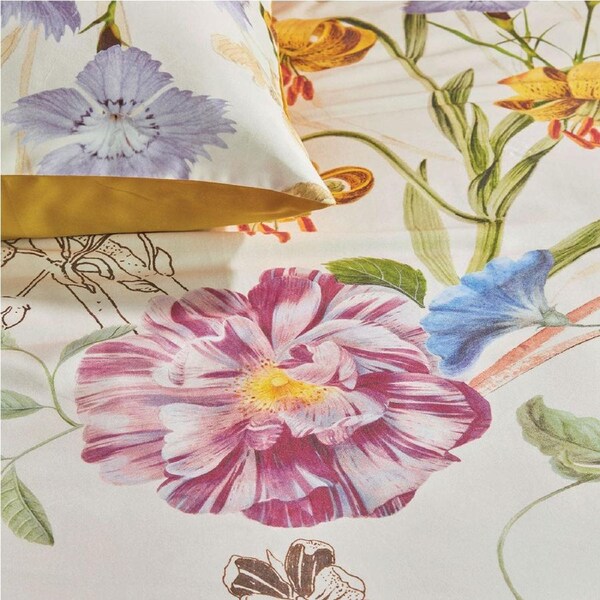 Bedding House Beau Multi Cotton Sateen Quilt Cover Set King - Floral Print, 220 TC