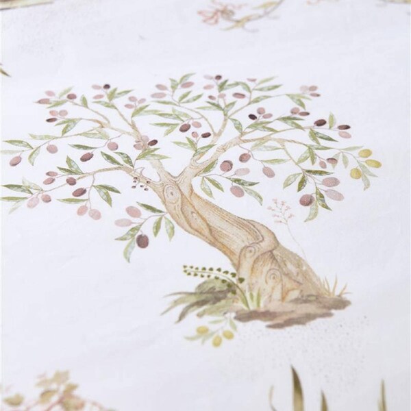 PIP Studio Giardini di Frutta White Cotton Quilt Cover Set King - Palm/Fruit Trees Print