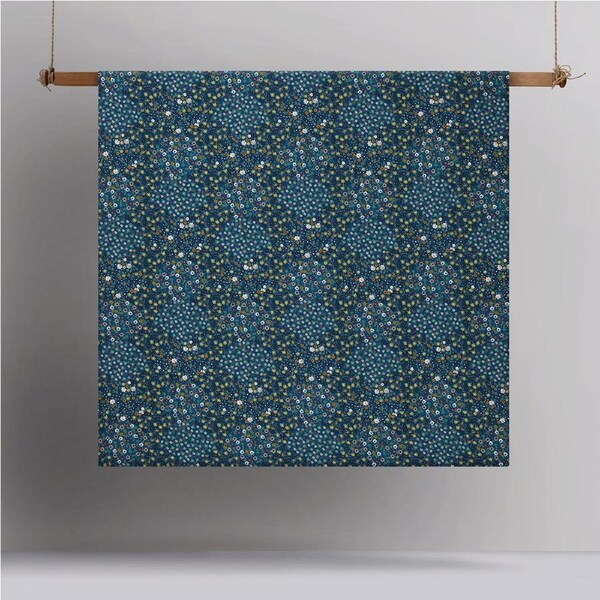 Accessorize Lisa Teal Washed Cotton Printed Quilt Cover Set King - Floral Design