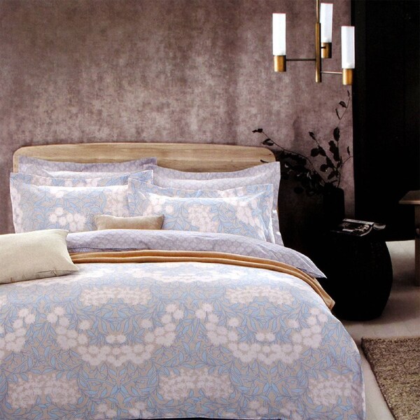Florence Cotton Reversible Quilt Cover Set 250TC Queen - Floral Print