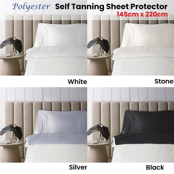Accessorize Self Tanning Polyester Sheet Protector 145cm x 220cm - Machine Washable