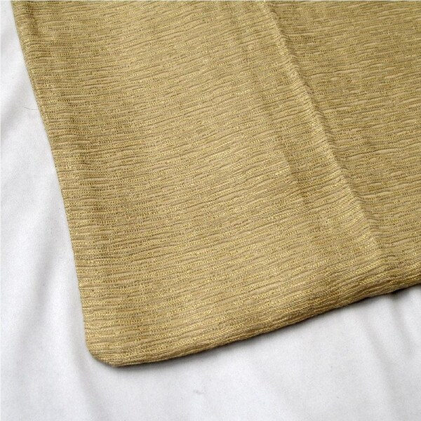 Assorted Designer Cushion Cover - Chenille Texture - Pale Gold - 43 x 43 cm