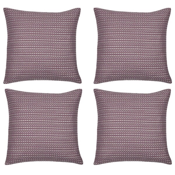 Fern Rose Cushion Covers Pack of 4, Soft Pink 40cm x 40cm, Made in Europe