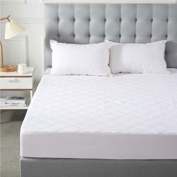 Soho Collection Quilted Microfibre Fitted Mattress Protector 38cm Wall - Single