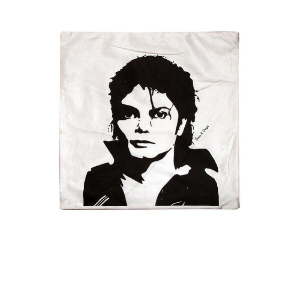 Michael Jackson Retro Printed Cushion Cover 43 x 43 cm - Vintage Design