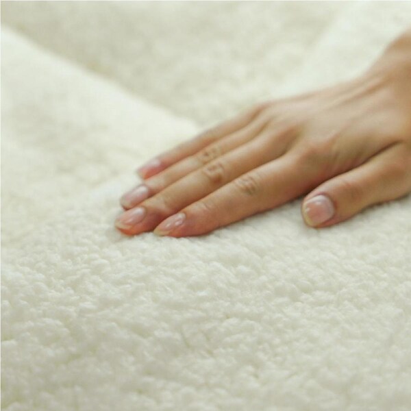 Ramesses Sherpa Winter Mattress Topper 1600GSM - Single - Hypoallergenic