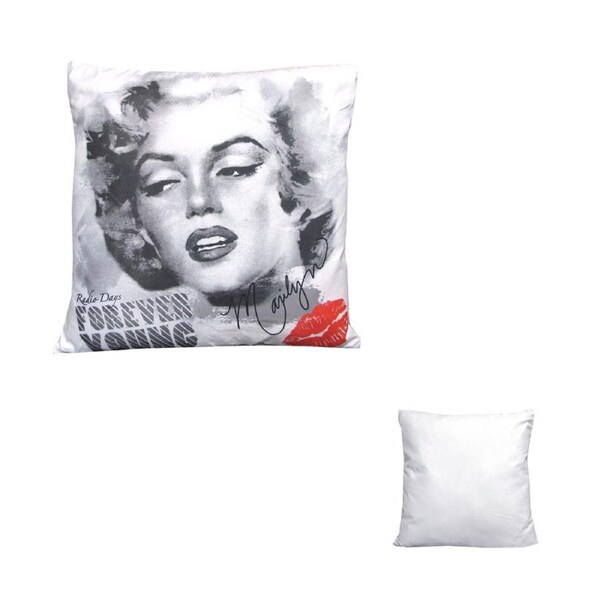 Marilyn Monroe Forever Young Square Filled Cushion 43 x 43 cm - Decorative Accent