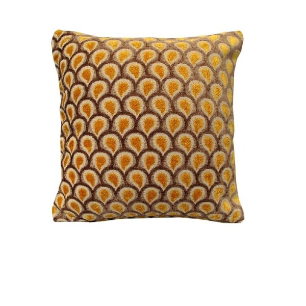 Rapee Peacock Texture Cushion Cover 45 x 45 cm - Soft Polyester Cotton Viscose