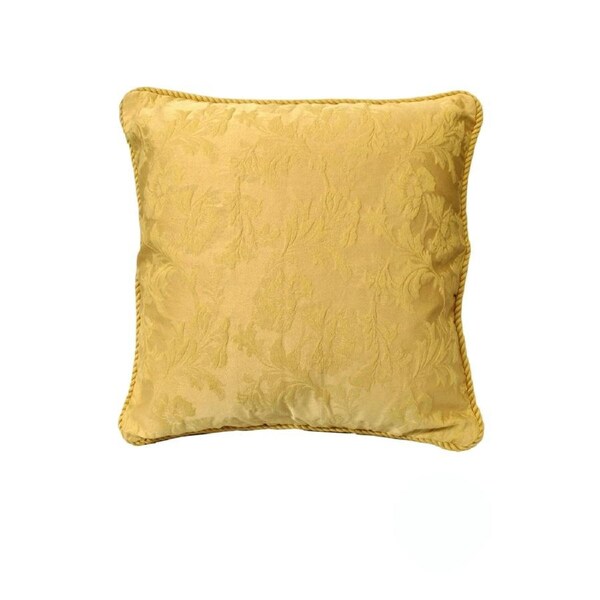 Rapee Mandalay Braid Piped Cushion Cover Floral Jacquard 45 x 45 cm