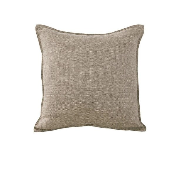 Jason Linen Look Square Filled Cushion 44 x 44 + 1 cm - Textured Design, Sand