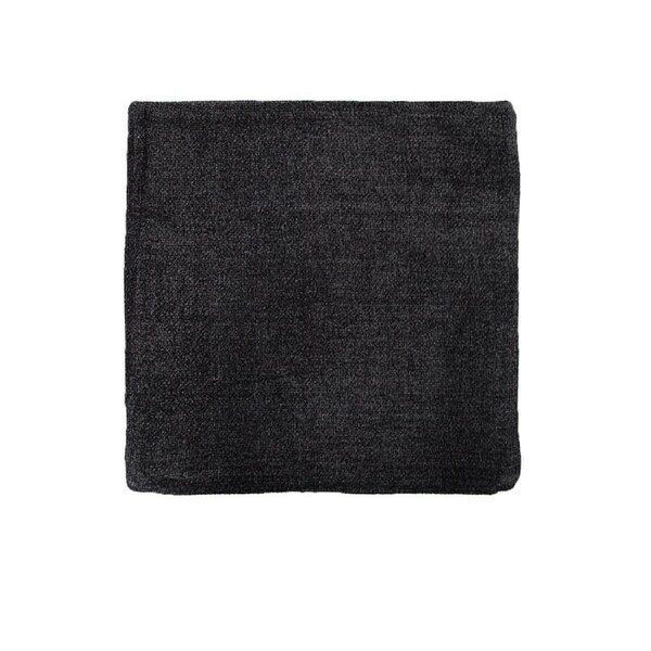 Impressions Australia Oxford Chenille Cushion Cover 45 x 45 cm - Black, Solid Colour