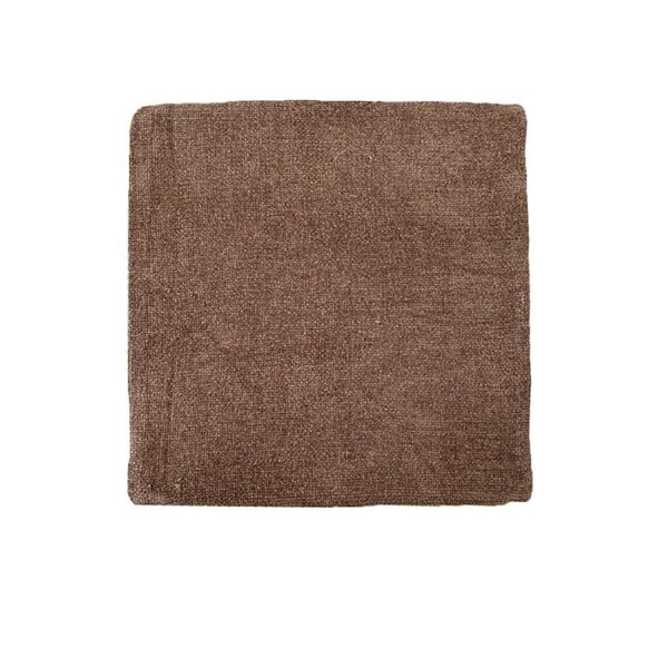 Impressions Australia Oxford Chenille Cushion Cover 45 x 45 cm - Brown, Solid Colour