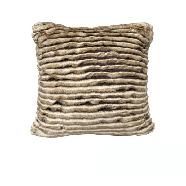 Rapee Faux Fur Cushion Cover 45 x 45 cm - Sand, Soft Touch Fabric