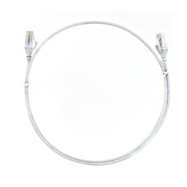 8WARE CAT6 Ultra Thin Slim Cable 20m - White Color Premium RJ45 Ethernet Network LAN UTP Patch Cord 26AWG