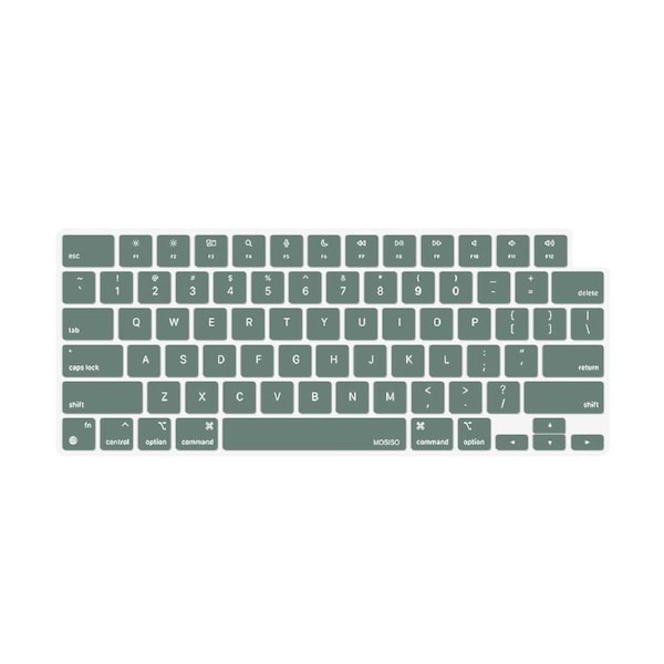 Keyboard Cover Skin For MacBook Air Pro 13 13.6 14 15.3 16 A2442 A2779 A2485 A2780 A2681 A2941 M1 M2 2021 to 2023 Dgreen