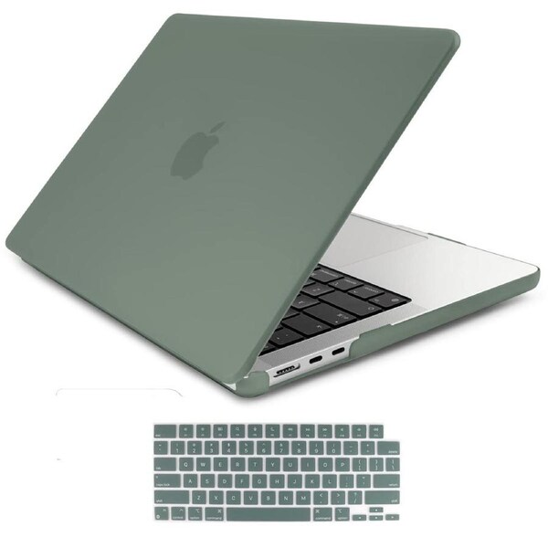 Suitable for 2023 2022 MacBook Air 13 inch case M2 Model A2681 Hard Shell Case Keyboard Cover Midnight Green