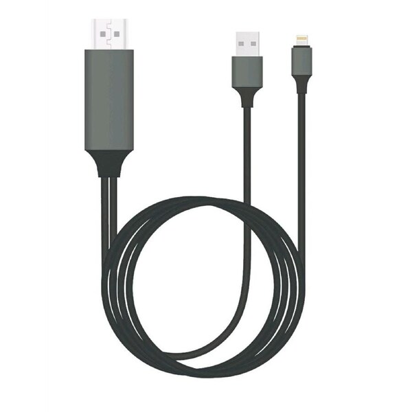 8WARE Generic Plug & Play Apple Compatible Pin to HDMI 2m Cable for iPhone & iPad