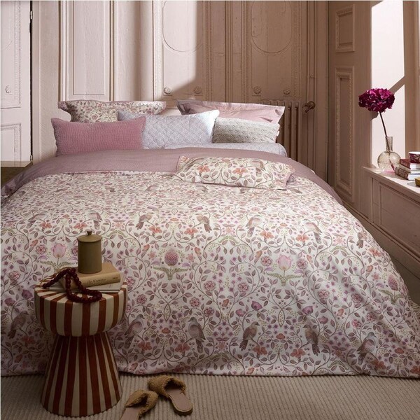 Pip Studio Off White Cotton Quilt Cover Set Queen - Floral Design