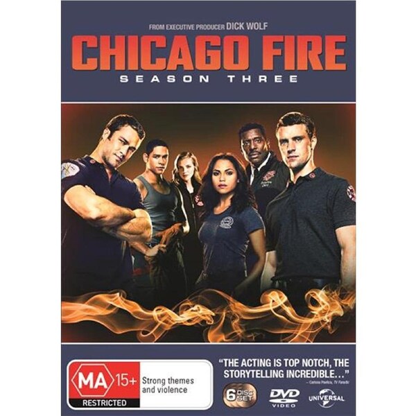 Chicago Fire Season 3 DVD - Emmy Award-Winning Drama, Uninterrupted Viewing